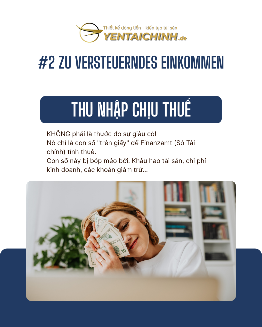 Thu nhập chịu thuế Zu versteuerndes Einkommen tại Đức chỉ là con số trên giấy tờ