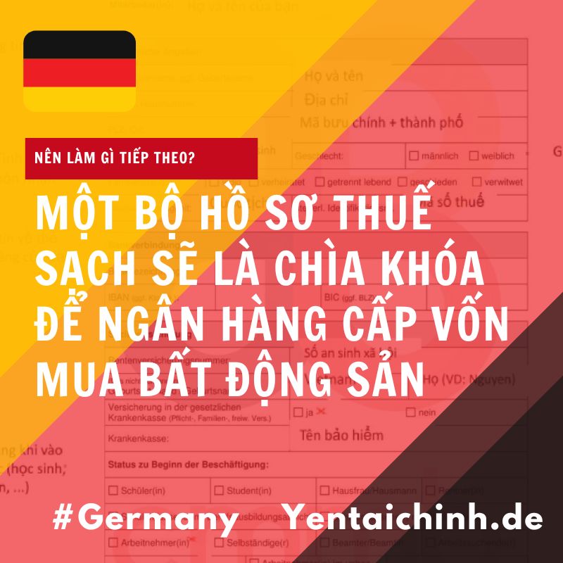 Sử dụng đòn bẩy ngân hàng mua nhà tại Đức nhờ hồ sơ thuế chuẩn