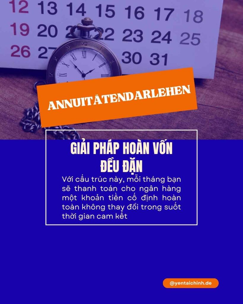 Annuitätendarlehen - Giải pháp hoàn vốn đều đặn tại Đức