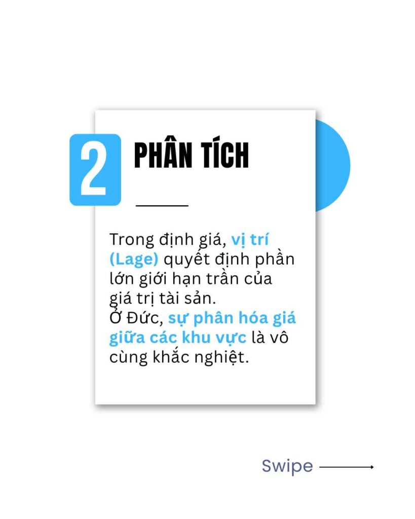Bước 2: Phân tích vị trí lõi và tiềm năng (Lagebewertung) của ngôi nhà