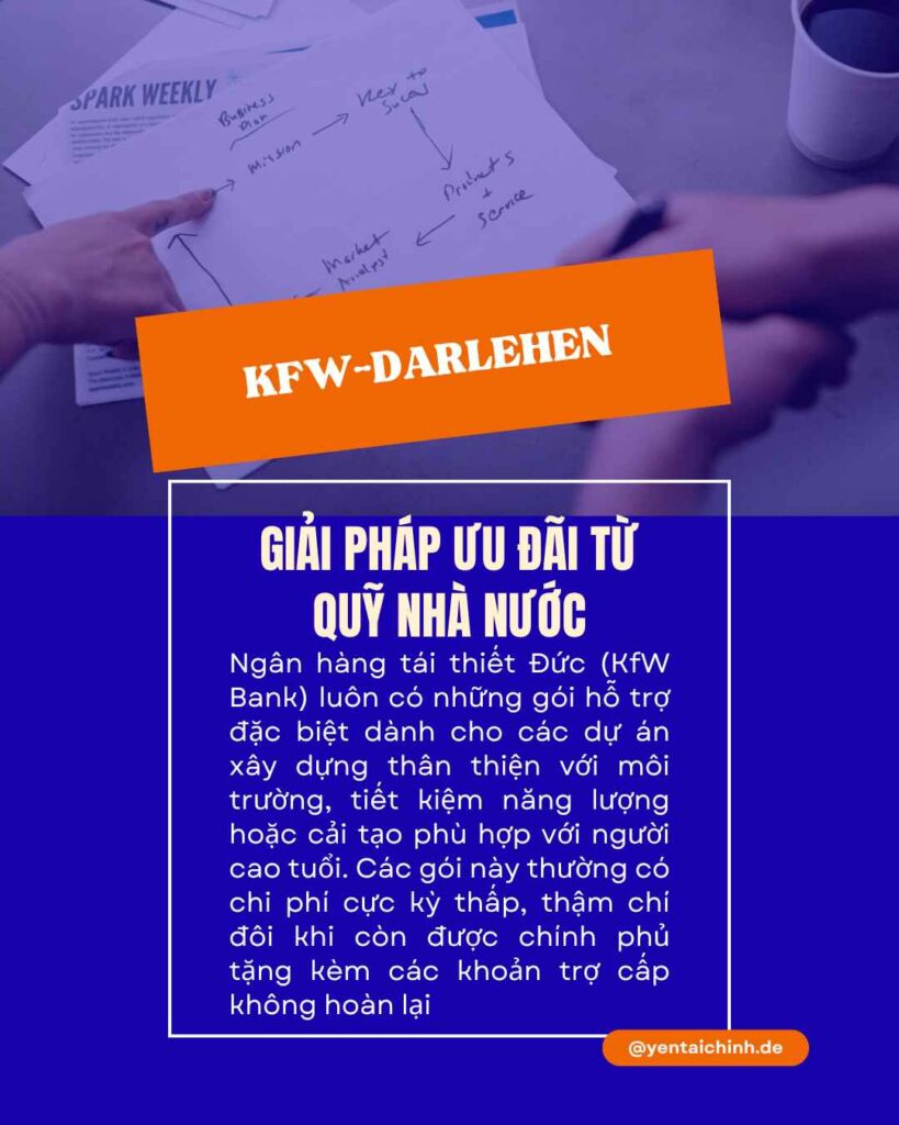 KfW Darlehen - Giải pháp ưu đãi từ quỹ nhà nước tại Đức