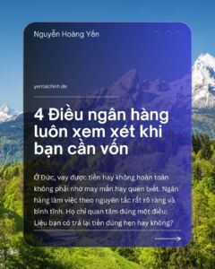 4 Dieu Ngan Hang Luon Xem Xet Khi Ban Can Von - SU MENH TAI CHINH UG