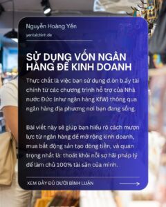 Su Dung Von Ngan Hang De Kinh Doanh O Duc - SU MENH TAI CHINH UG