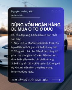 Vay Mua Xe O Duc - SU MENH TAI CHINH UG