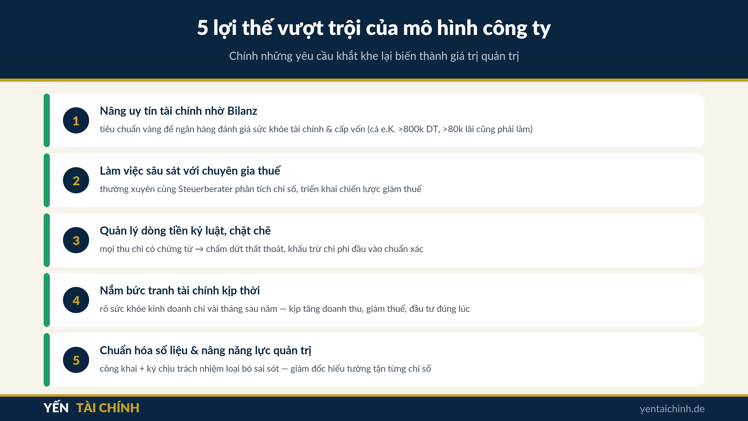 5 lợi thế vượt trội khi khai thuế mô hình công ty ở Đức