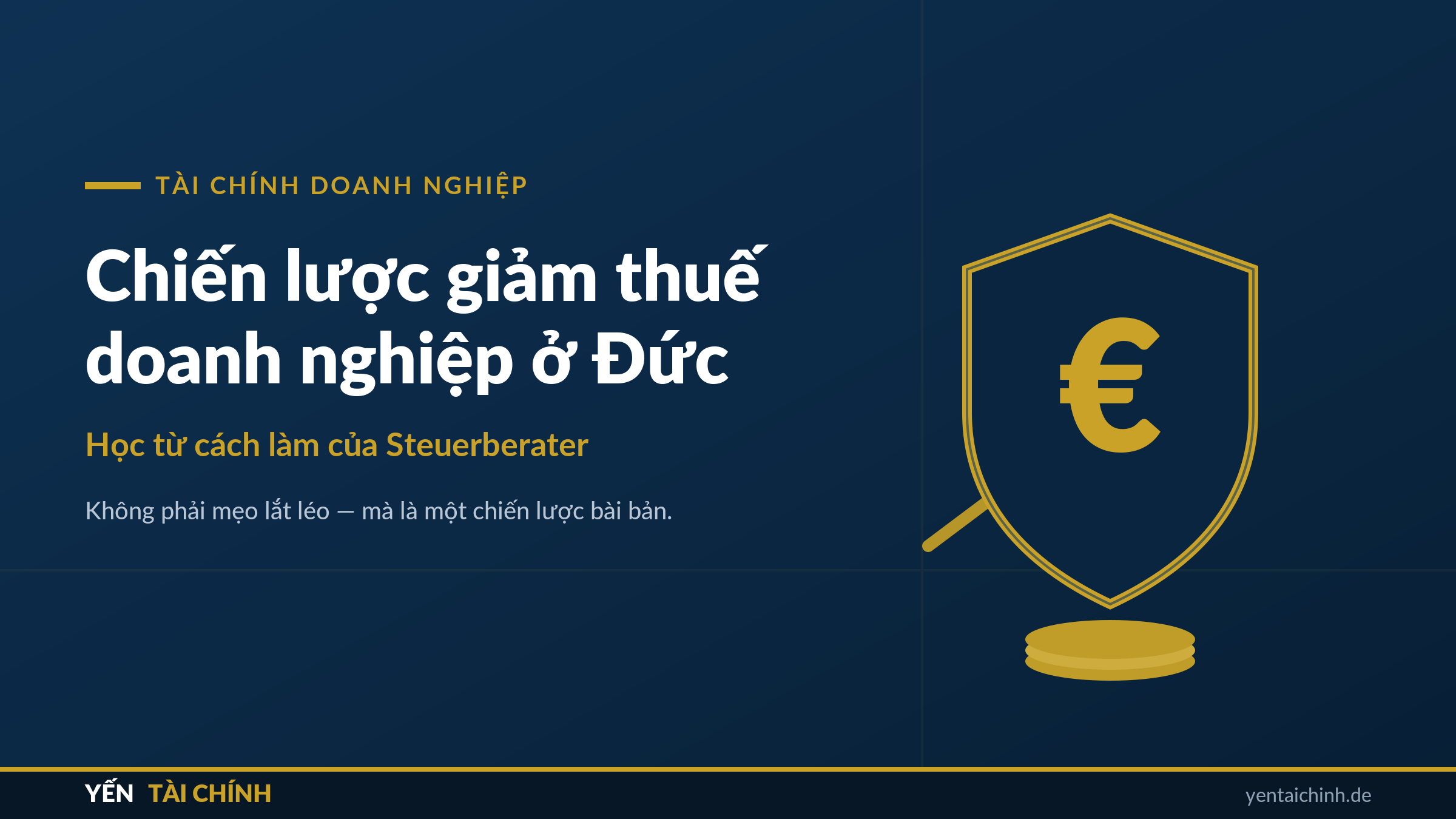 Chiến lược giảm thuế doanh nghiệp ở Đức cùng Steuerberater